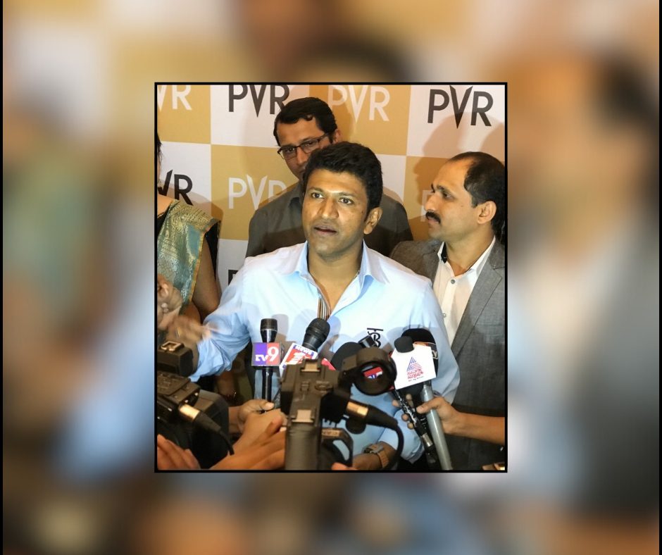 A well known public personality is addressing the media indicating a press Q&A or interview