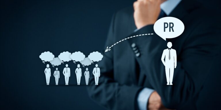 A PR professional , A directional link from PR to the audience from Prius Healthcare